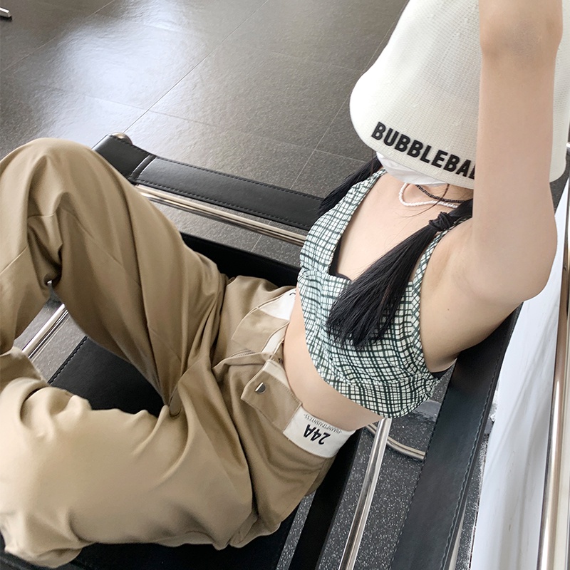 Quần Jean Nữ Lưng Cao Có Túi Màu Sắc Đơn Giản