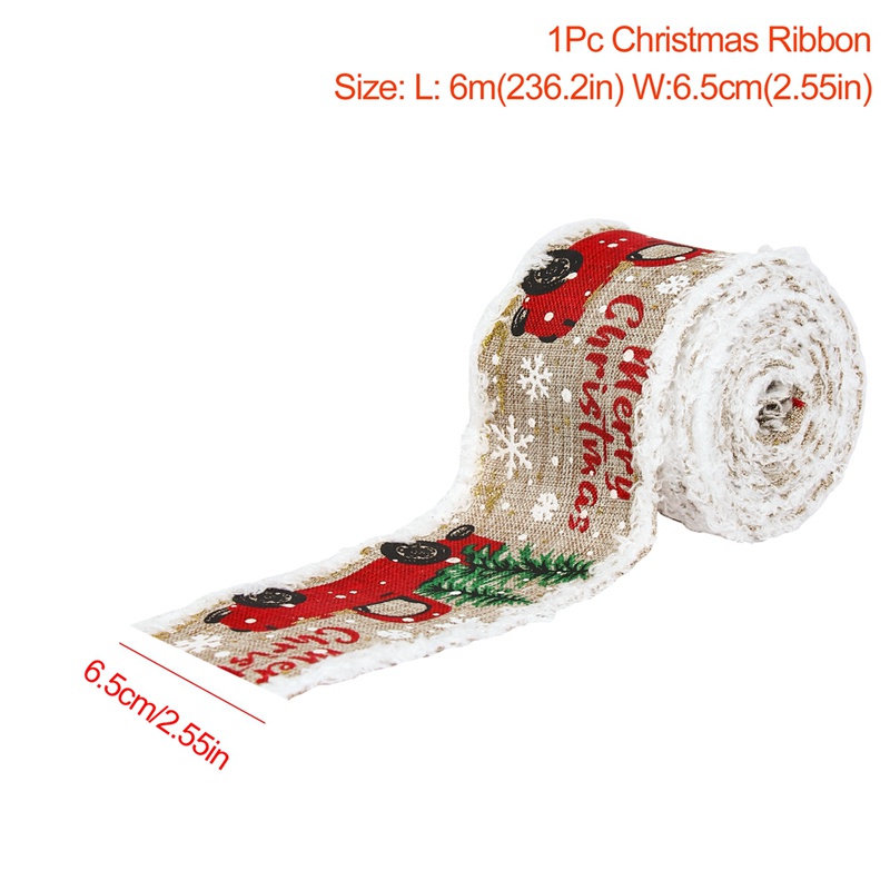 Cuộn Dây Ruy Băng 2 / 5 / 6M Trang Trí Giáng Sinh Năm Mới trang trí noel 2023