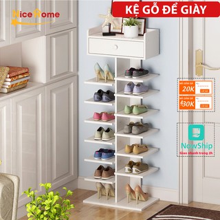 Kệ gỗ để giày dép, kệ để giày, kệ để đồ nhiều tầng đa năng chắc chắn nhỏ gọn tạo không gian đẹp