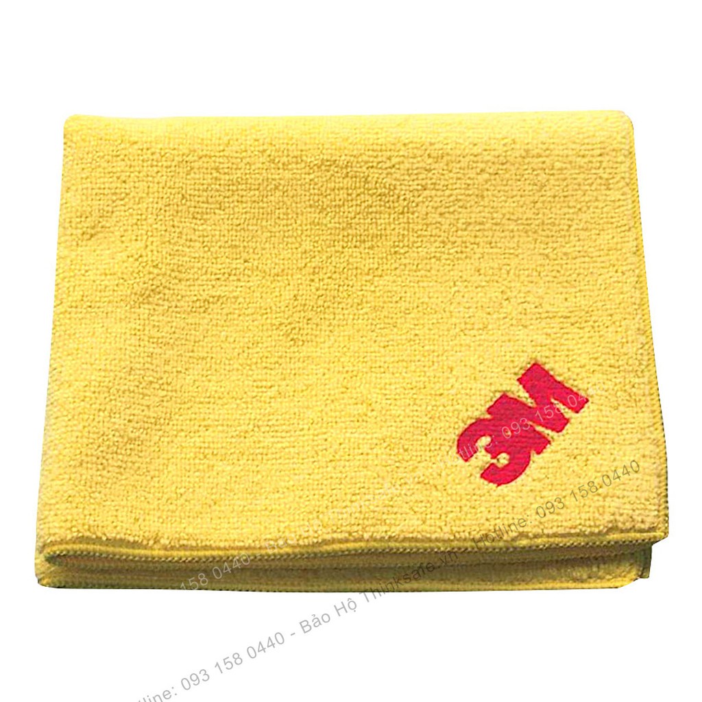 Khăn Lau Đa Năng Microfiber 3M SQ21 32cm x 36cm cấu tạo bằng các sợi microfiber giúp lấy sạch vết bụi bẩn - Thinksafe