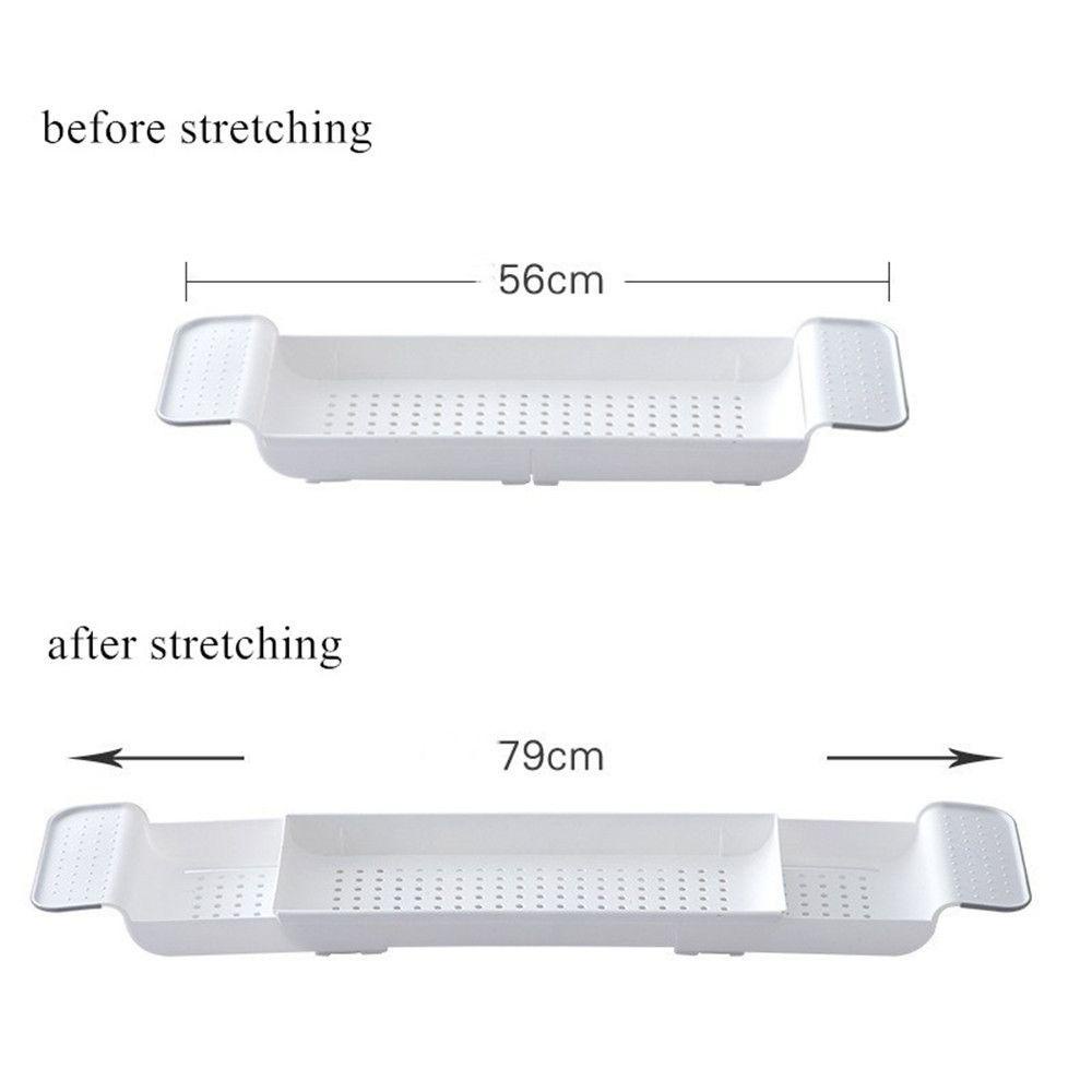 KUNHEV Khay Đựng Đồ Dùng Nhà Tắm / Nhà Bếp Bằng Nhựa Hình Chữ Nhật Tiện Dụng