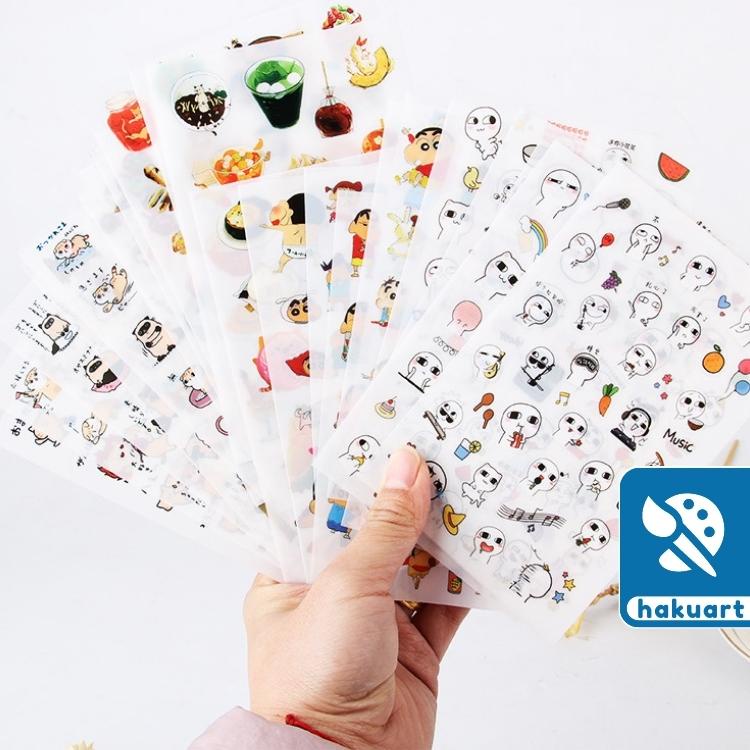 Set 6 tấm Sticker See You nhiều mẫu dễ thương - Văn Phòng Phẩm Haku