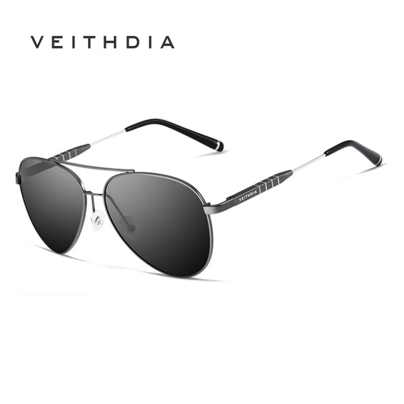 Kính mát VEITHDIA 6698 phong cách phi công thời trang dành cho nam và nữ