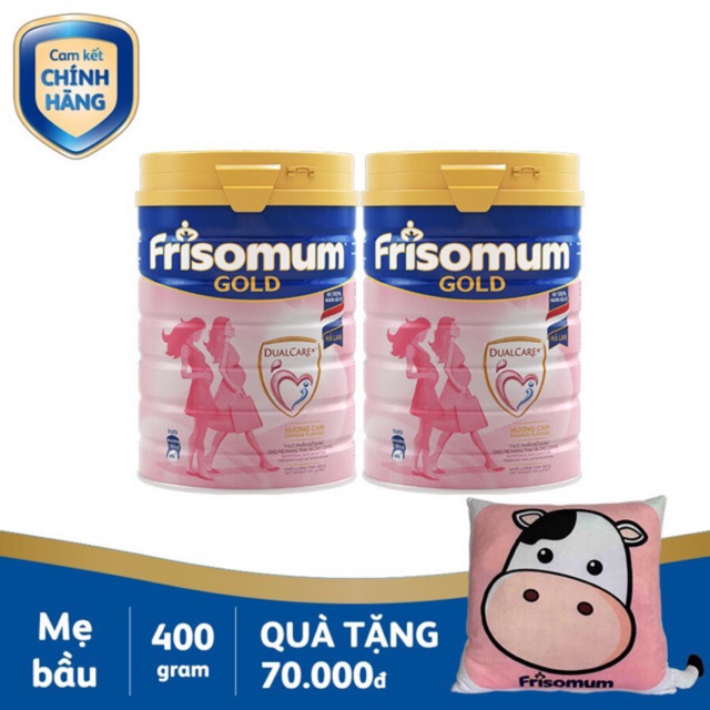 Combo 2 lon Sữa bột Frisomum Gold 400g (Tặng Túi)