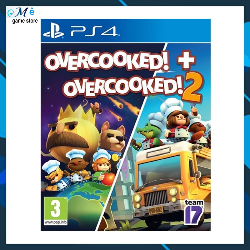 Game PS4 Overcooked 1 + Overcooked 2