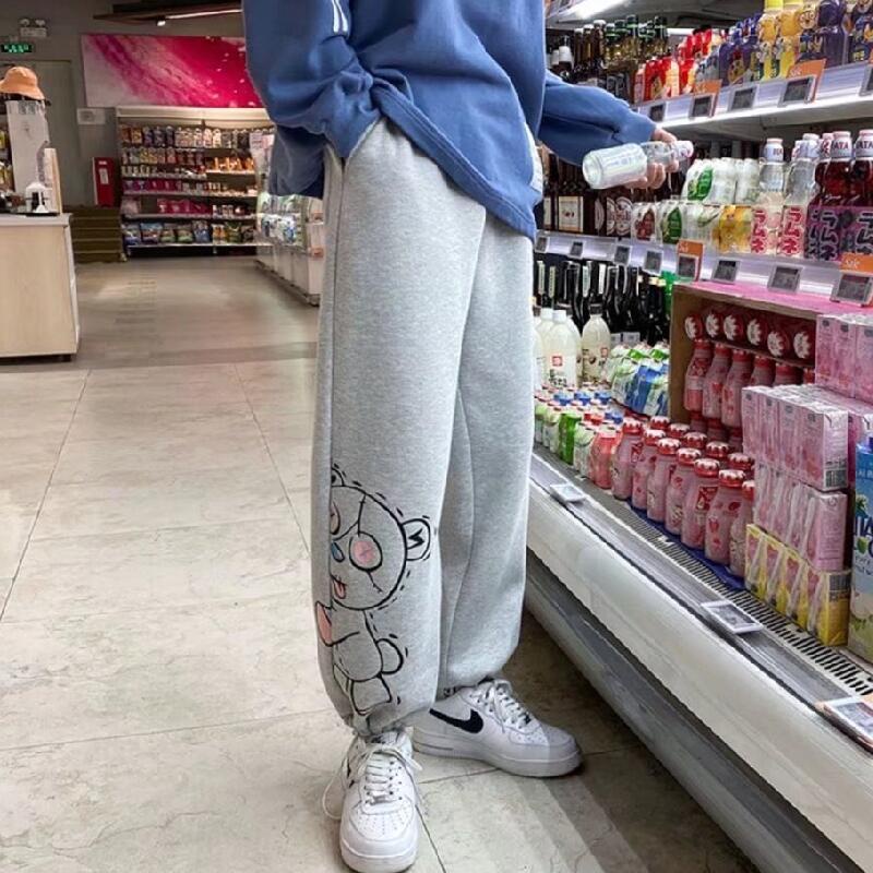 Quần ống rộng họa tiết nhuộm phong cách đường phố Nhật Bản cá tính thời trang cỡ m-5xl