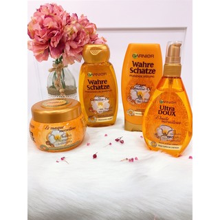 Dầu gội xả ủ Garnier hoa trà Pháp