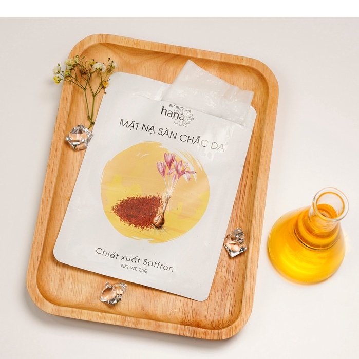 Mặt Nạ Giấy Săn Chắc Da Ngừa Lão Hóa - Chiết Xuất Nhụy Hoa Nghệ Tây Saffron RIORI HANA