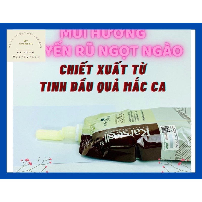 Kem ủ tóc Karseell Maca Power Collagen 500ml phục hồi hư tổn Hấp ủ tóc thẳng mượt bổ xung collagen