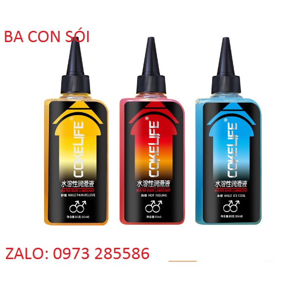 Gel Bôi Trơn Cokelife Giảm Đau - 85ml - 3 Màu Băng , Lửa ,Giảm Đau