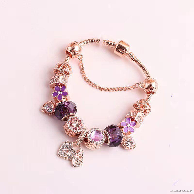 Vòng Tay Bạc 925 Họa Tiết Hoa Mộc Lan Dễ Thương Thời Trang