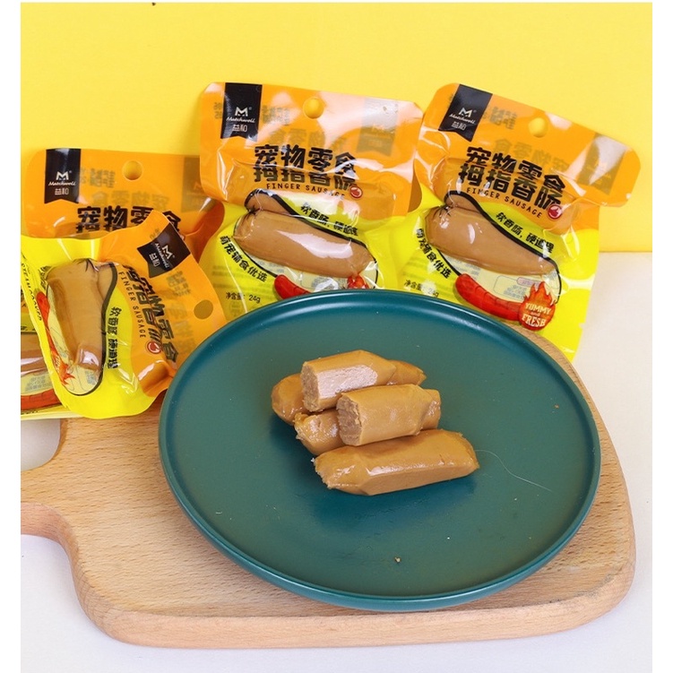[ 24gr ] Xúc xích hấp Finger Sausage cho cún miu