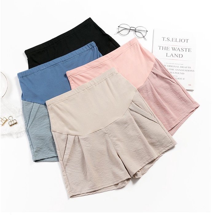 Quần Đùi Sooc Bầu Đũi Mát Q318