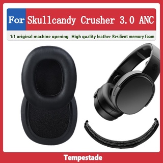 Phù hợp đệm xốp da bọc đầu tai nghe không dây skullcandy crusher 3.0 evo