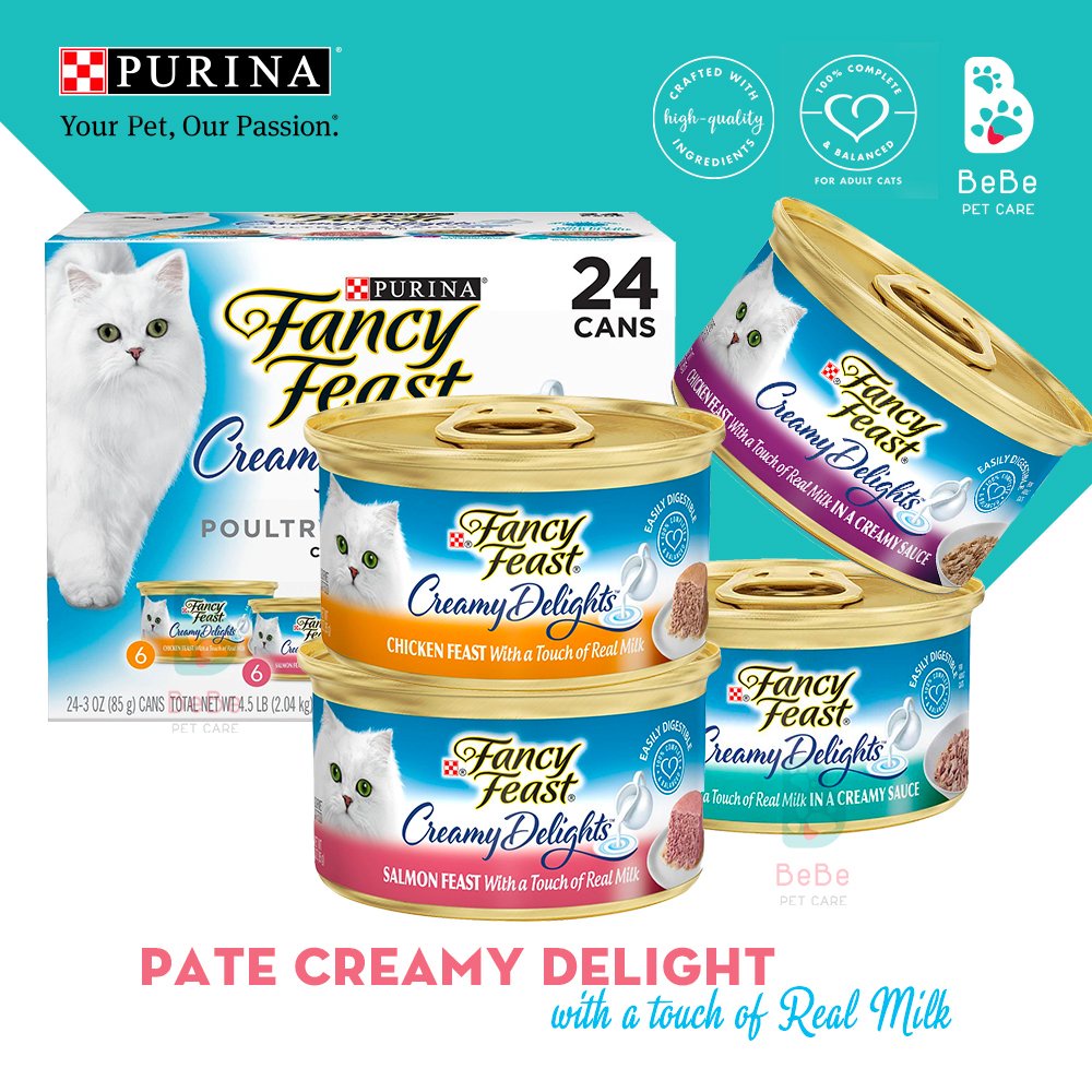Pate FANCY FEAST - Nhãn Hiệu Pate Cho Mèo Được Yêu Thích Trên Toàn Thế Giới - Nhập Khẩu Từ Mỹ