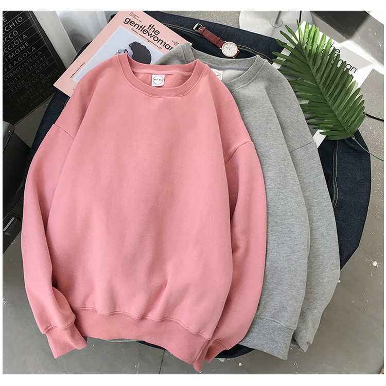 Áo Sweater Tay Dài Phong Cách Hàn Quốc Dành Cho Nữ Oversize