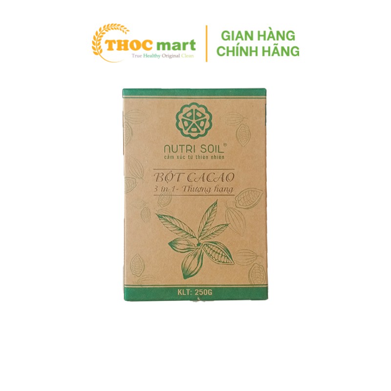 [ THOCmart.vn ] Bột cacao 3in1 (có đường và sữa) Nutri Soil đặc sản Đắk Lắk