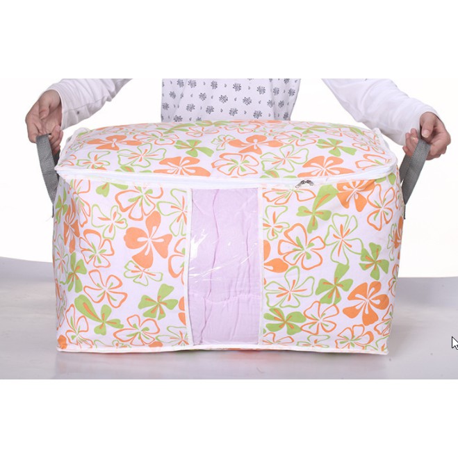 Túi Đựng Đồ, Túi Cất Chăn Màn Quần Áo Size To Có Khóa Kéo Tiện Lợi