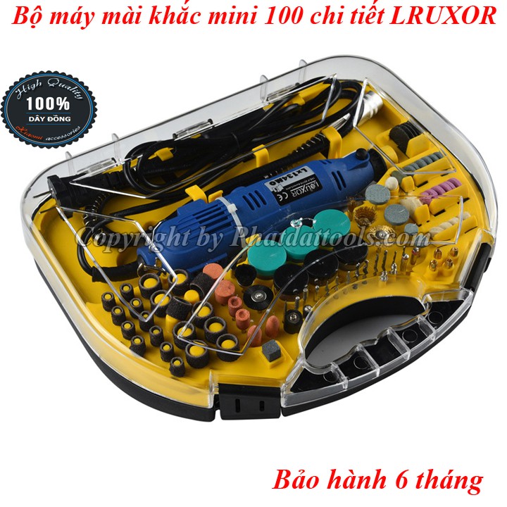 Bộ máy khoan mài khắc DIY 100 chi tiết LRUXOR đa năng-Tiện dụng