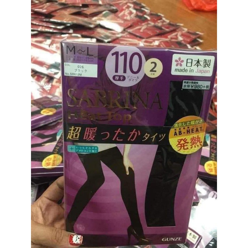 QUẦN TẤT SINH NHIỆT (quần tất giữ nhiệt) SABRINA - NHẬT BẢN 1set 2 đôi hàng xịn chính hãng xách Nhật
