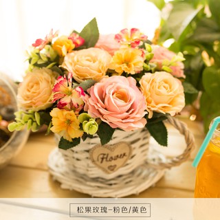 [Order] Hoa lụa lẵng mây