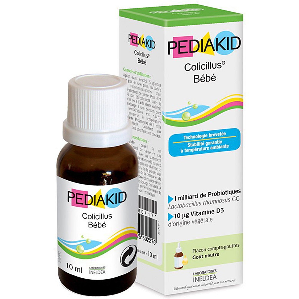 Pediakid Colicillus BéBé – Bổ sung lợi khuẩn giúp cân bằng hệ vi sinh đường ruột, táo bón, tiêu chảy 10ml