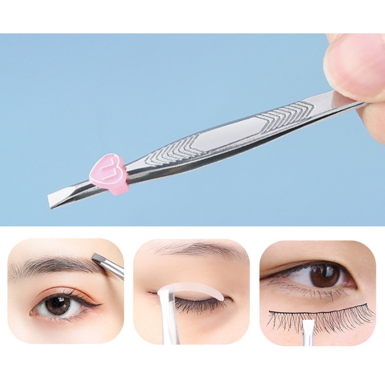 Bộ 2 Món Kéo, Nhíp Tỉa Lông Mày - Nhổ Lông Nách Tiện Lợi An Toàn