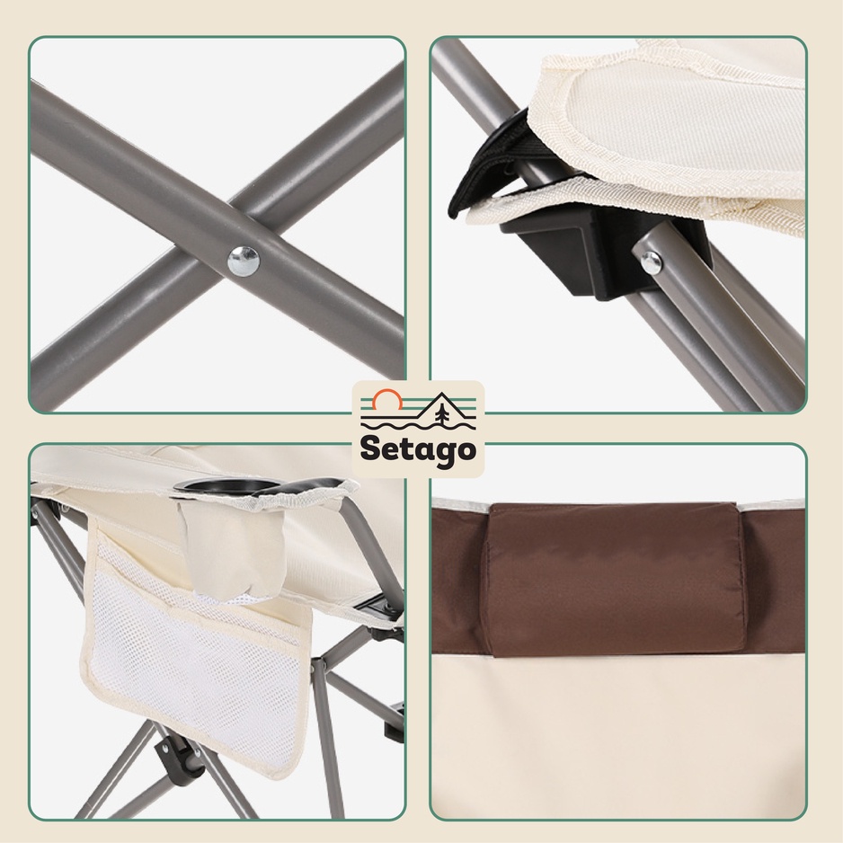 Ghế ngả lưng:Không và có gác chân - Thoải mái thư giãn khi dùng ghế cắm trại, ghế du lịch hoặc ghế văn phòng để ngủ trưa