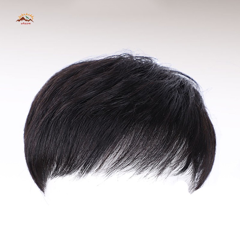 Tóc giả ngắn cho nam tiện dụng để đội hàng ngày