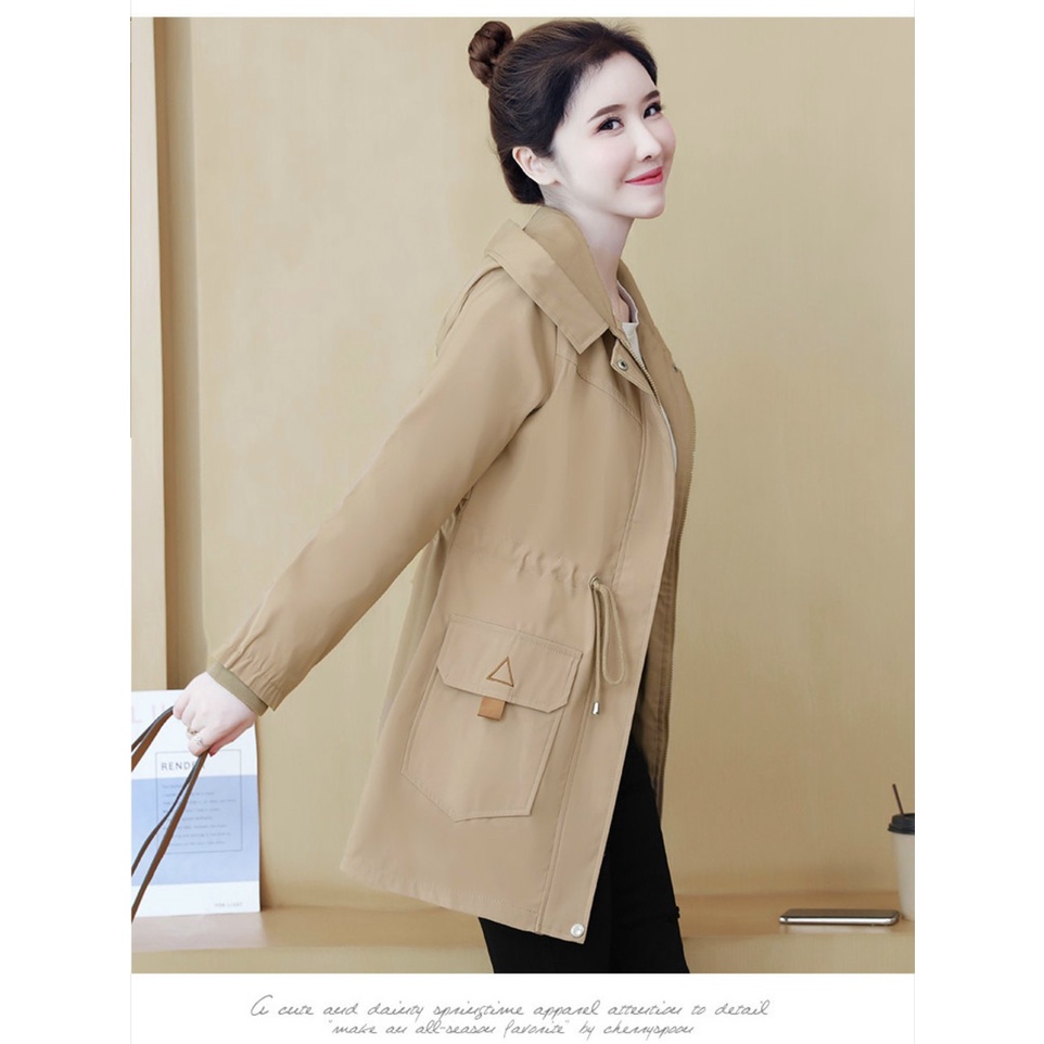 Áo khoác KAKI dáng dài 2 lớp 3 màu y hình kiểu dáng sành điệu trẻ trung được nhiều  bạn yêu thích 2022 uts