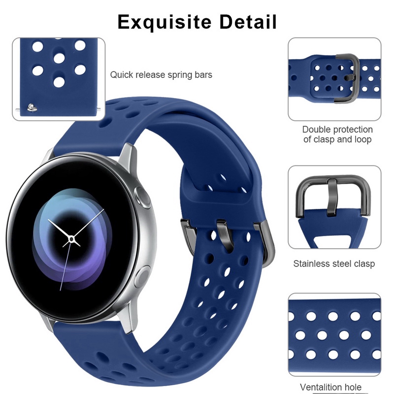 Silicone Watch strap for Samsung Galaxy watch 46mm Gear S2 s3 sport watch band 22mm 20mm