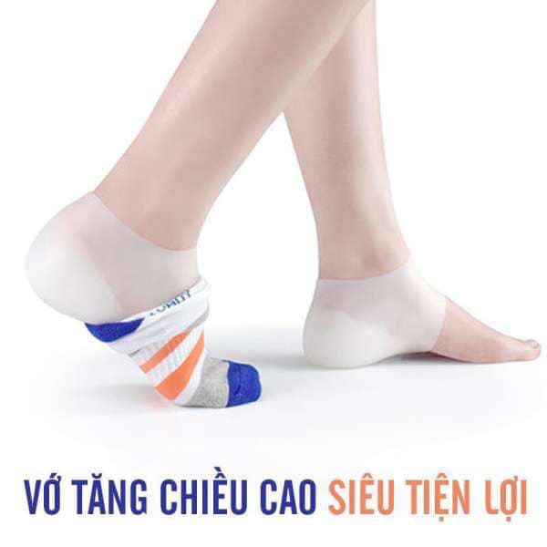 [SALE SỐC] TẤT ĐỘN GÓT TĂNG CHIỀU CAO GIẤU KÍN CHO NAM VÀ NỮ FREESIZE (1 CẶP)