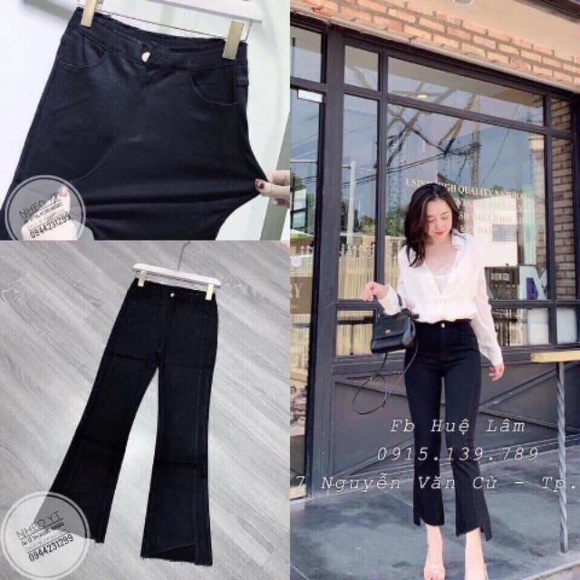 Quần skinny jean ống loe K002 | WebRaoVat - webraovat.net.vn