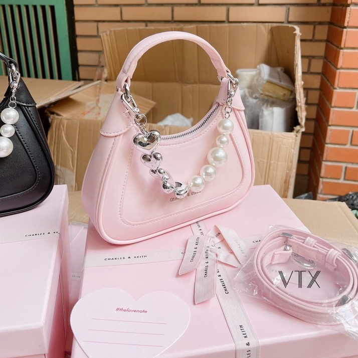 Túi xách Nữ Cầm Tay Day Ngọc Tim Full Box Siêu Xinh