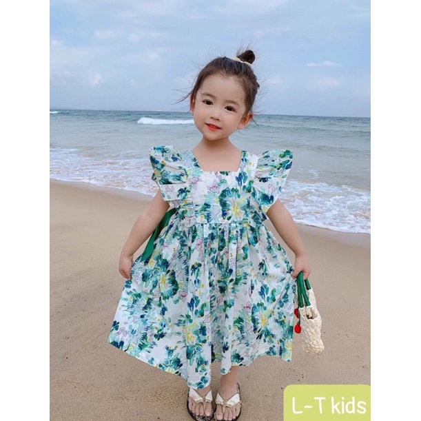 (1-6 tuổi) Váy/Đầm công chúa họa tiết hoa dễ thương cho bé gái (8-22kg