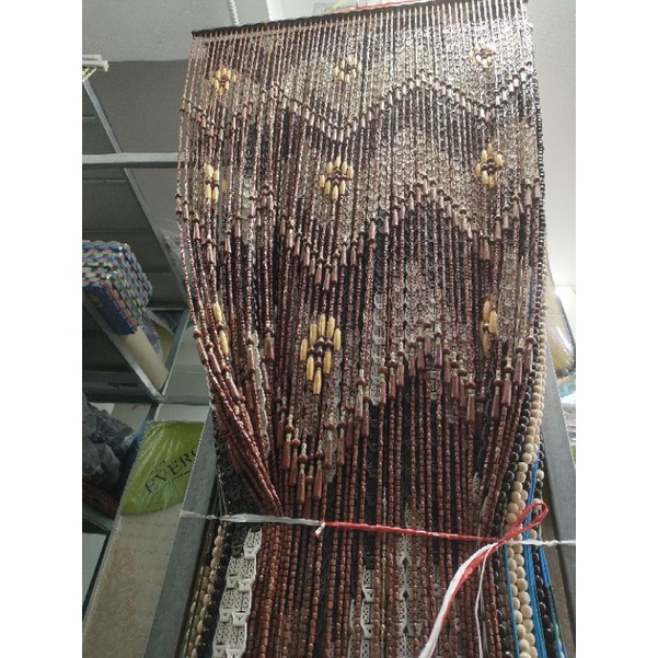 Rèm Hạt Gỗ , Hạt Nhỏ , Đan hình quả Trám R 80x cao 200cm 100cmx200cm và 120cmx200cm