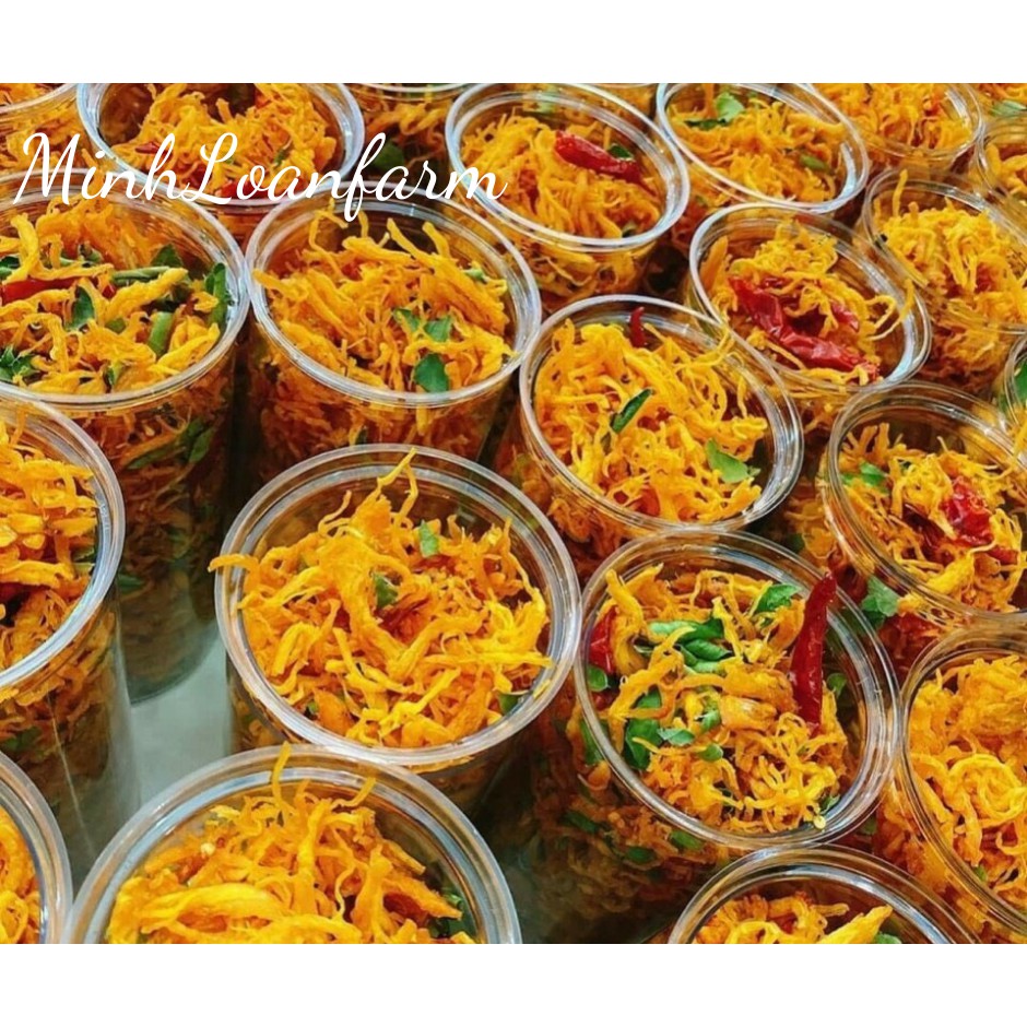 Khô gà lá chanh cay mềm hảo hạng (250g) - MinhLoanfarm | BigBuy360 - bigbuy360.vn