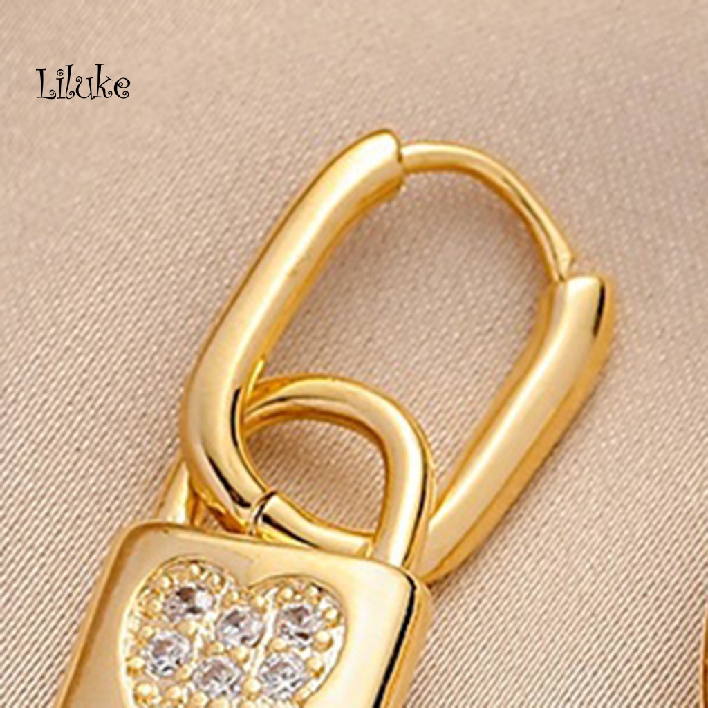 Đôi Khuyên Tai HìNh TráI Tim LấP LáNh ThờI Trang Cho Nữ