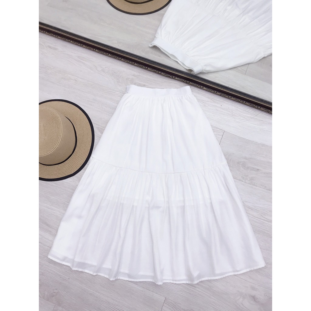 Set áo, chân váy trắng S035 - Mimo Shop phân phối chính thức