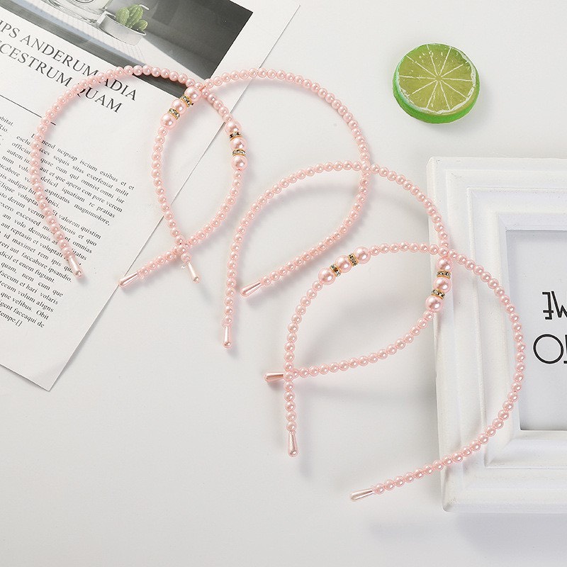 Băng Đô Cài Tóc Đính Ngọc Trai Đáng Yêu Dành Cho Bé Gái