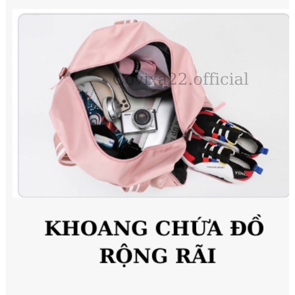 Balo du lịch, túi trống du lịch đa năng nhiều ngăn, có ngăn đựng giày dễ gấp gọn Covixa22.official