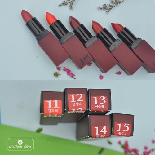 Son BBia Last Lipstick Series 3 Hàn Quốc 3.5g #15Succesful - Đỏ gạch