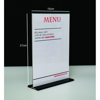 Kệ mica A5 đứng, hiển thị 2 mặt - Liên hệ trực tiếp để có giá tốt