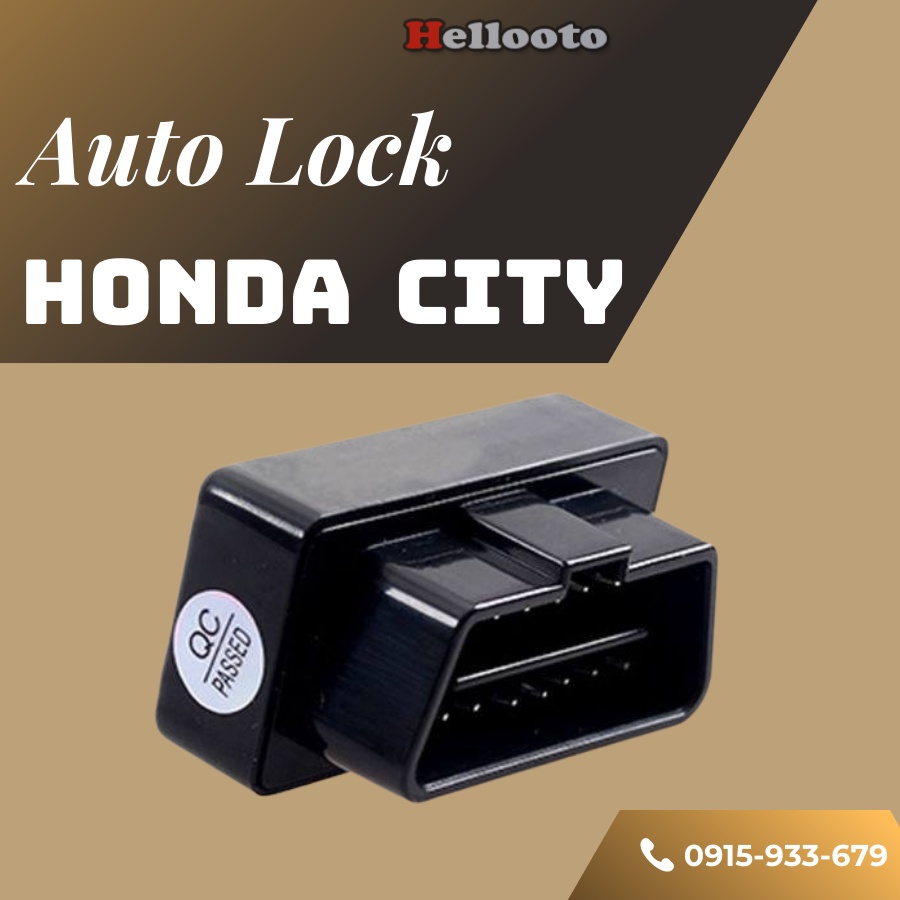 Chốt Cửa Tự Động Xe Honda City đời 2015 đến 2020 Cắm Cổng OBD lắp đặt dễ dàng an toàn tiện dụng