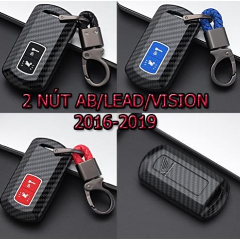 Bọc Chìa Khóa Smartkey Airblade 2018 - 2021 , Lead, Vision 2018-2020  Ốp Carbon Smartkey Honda