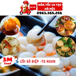 Cồi sò điệp to ngon khay 500gr 3m food ns