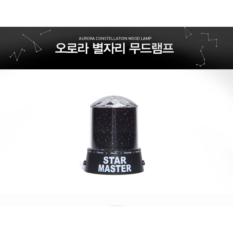 Đèn Ngủ Chiếu Trần ARTBOX Hàn Quốc Chòm Sao Cực Quang Độc Đáo