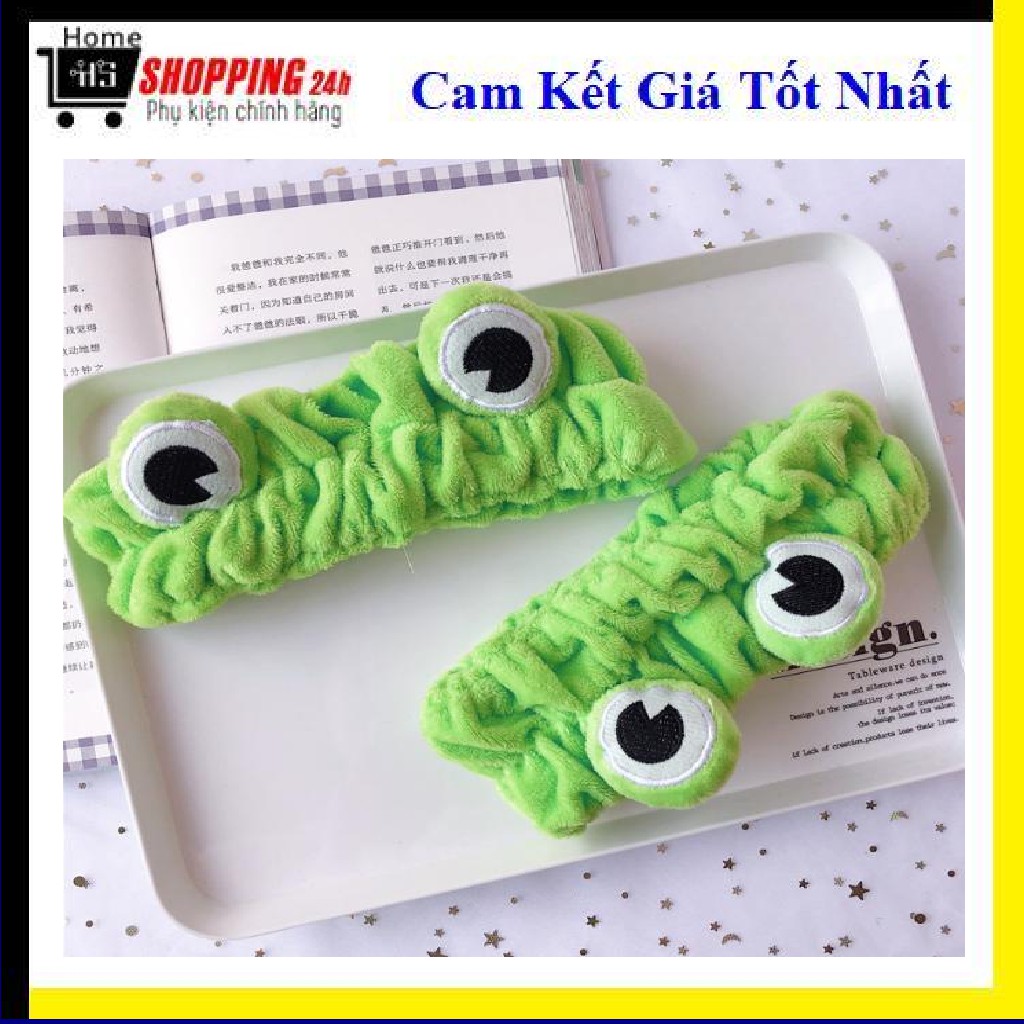 Băng Đô 3D Ếch Xanh Dày Mềm Mịn Cao Cấp