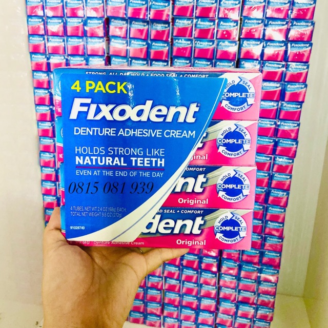 [Hàng về] Keo Dán Răng Fixodent 68g USA. Fixodent keo dán răng giả