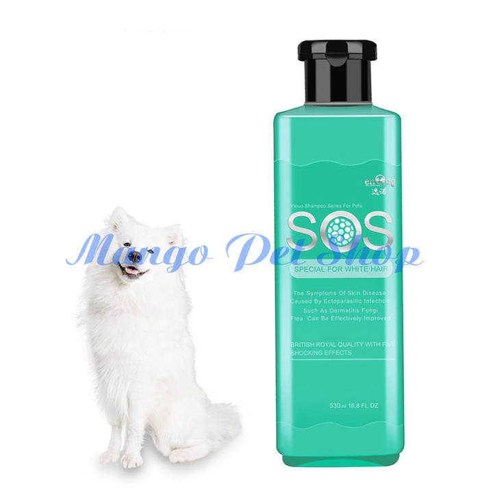 Sữa Tắm SOS Đặc Biệt Dành Cho Chó Lông Trắng 530ml